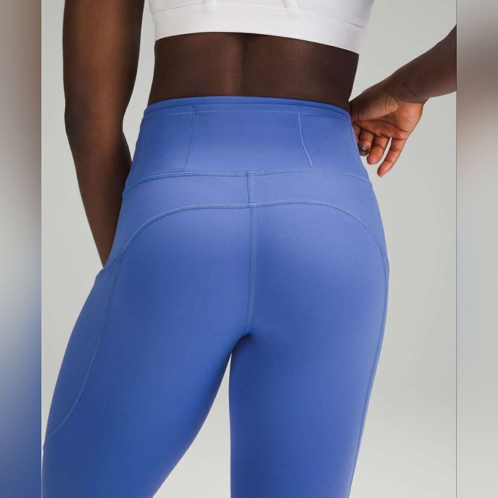 NWT Lululemon Fast and Free HR Tight 25" Wild Indigo - Picture 3 of 7